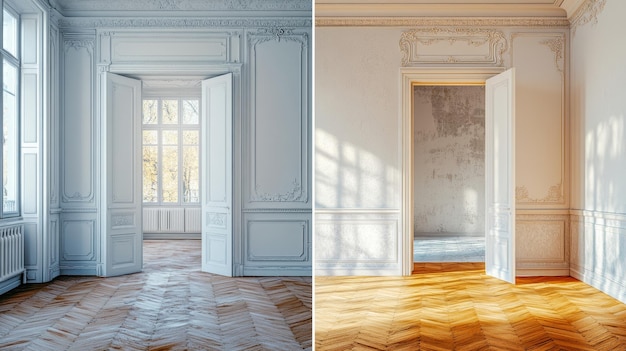 A split image showing the 