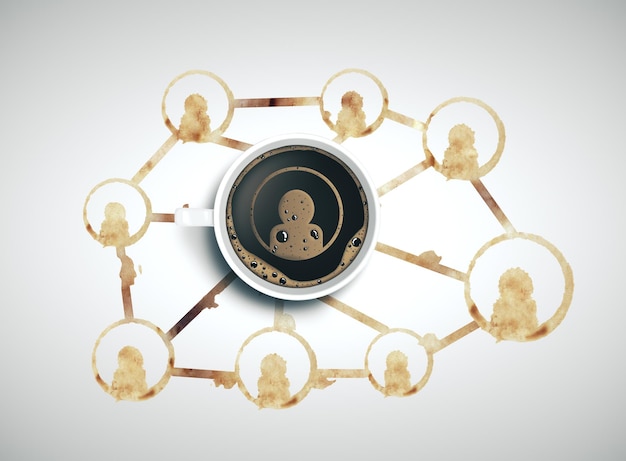 A digital illustration of two people's heads connected by a network of financial icons, such as coins, graphs, and calculators, against a clean, modern background, emphasizing the interconnectedness of financial understanding in a partnership.