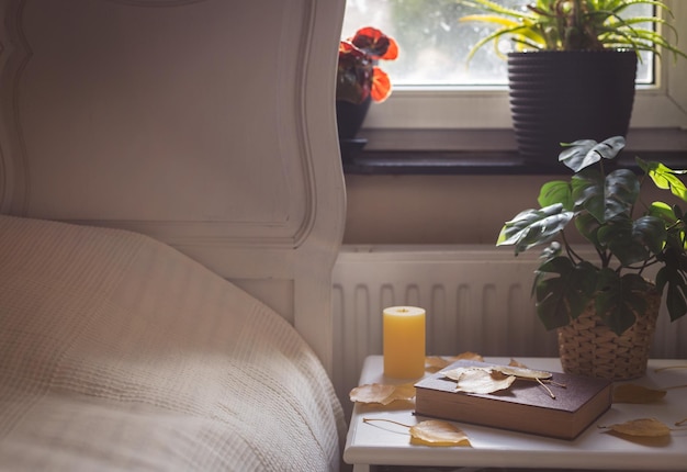 A cozy and inviting guest room in a home, well-lit with natural light, featuring comfortable furniture, fresh linens, and decorative touches. The image conveys a sense of warmth, cleanliness, and the appeal of renting out spare rooms to travelers.