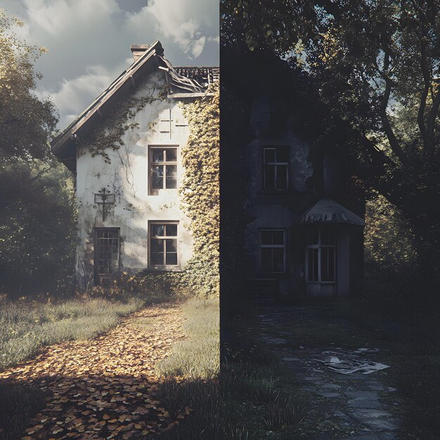 A split image showing 