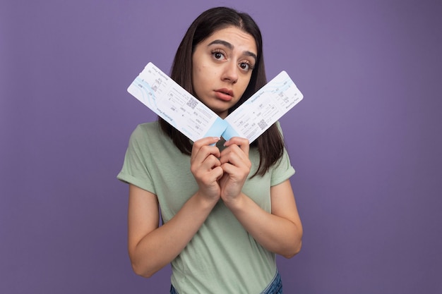 A person looking stressed while holding an unpaid medical bill, contrasted with a serene person confidently managing bills with a calculator and a visible emergency fund savings account balance on a tablet. The image conveys the peace of mind an emergency fund provides.