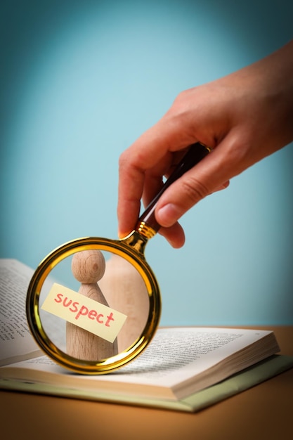 A hand holding a magnifying glass over a Social Security statement, emphasizing the importance of reviewing and understanding benefit details.
