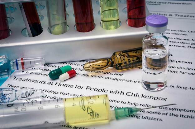 A close-up of the Inflation Reduction Act document, highlighting sections related to Medicare Part D and prescription drug pricing, with a magnifying glass focused on the text.