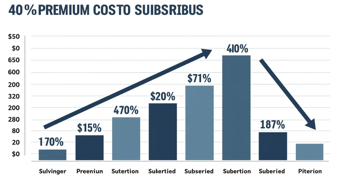 Bar chart illustrating a 40% reduction in health insurance premiums due to ACA subsidies.