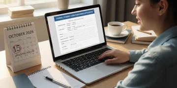 Student preparing for federal loan forgiveness application 2026