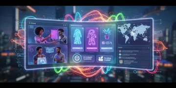 E-commerce in 2026: Key Changes Affecting Online Shopping Today Futuristic e-commerce interface with AI personalization and sustainable product displays for 2026.